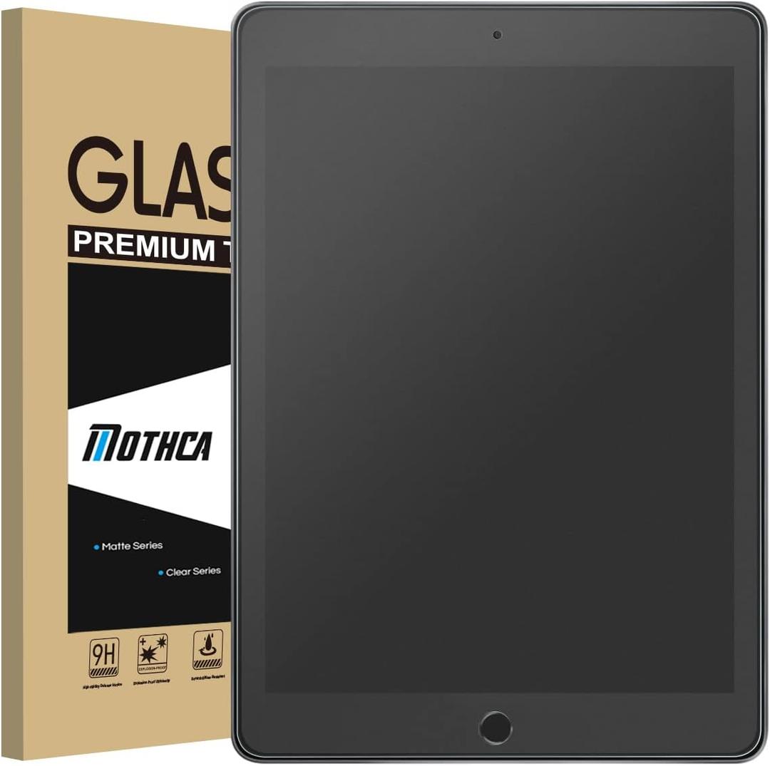 Mothca Matte Glass Screen Protector for iPad 9.7 Inch(2018/2017 Model, 6th/5th Generation) iPad Pro 9.7, iPad Air1/Air2 [NOT Privacy] Anti-Glare & Anti-Fingerprint Tempered Glass Film, Smooth as Silk
