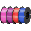 PLA Filament Combo 1.75mm 4 Rolls per 1kg Spool (8.8lbs) 3D Printer Filament Dimensional Accuracy +/- 0.02mm, Suitable for Most FDM 3D Printers (Pink/Purple/Red/Blue