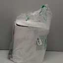 Cesun Small Bathroom Trash Can with Lid Soft Close, Step Pedal, 5 Liter / 1.3 Gallon Stainless Steel Garbage Can with Removable Inner Bucket, Waste Basket for Bathroom, Bedroom (White)