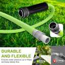 Garden Hose 5/8 in. x 100 ft.,Lightweight All-Weather Water Hose, Durable and Flexible