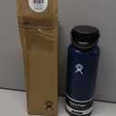 Hydro Flask Water Bottle - Insulated Stainless Steel - Wide Mouth Flex Lid, Non Spill, Leakproof and Refillable in 40 Oz (Indigo)