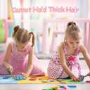 200PCS Elastic Hair Ties for Thin Hair, Small No-Crease Ponytail Holders for Kids Baby Toddler, Multicolor Girl Hair Accessories, Mini Hair Elastic with Storage Box & Colorful Gift Box
