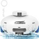 Cordless Robotic Pool Cleaner - Pool Vacuum for Above Ground Pools Powerful Suction Rechargeable Battery, Lasts 140 Mins, Built-in Water Sensor Technology for Pool Surface Up to 630 Sq.Ft