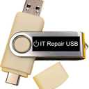Computer IT Repair Bootable USB Flash Drive  Antivirus, Data Recovery & Password Reset Toolkit for Windows PCs  Fix Boot Issues, Restore, Clean & Maintain System Health (Regular)