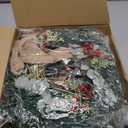 Hotop 8 Set Mini Wreaths for Kitchen Cabinet 12 Inch Small Christmas Wreath with Burlap Ribbon Red Berry and Eucalyptus Leaves for Xmas Window Front Door Fireplace Chair Farmhouse Hanging Decor