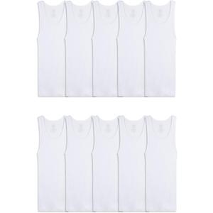 Fruit of the Loom Boys' Eversoft Cotton Undershirts, T Shirts & Tank Tops (Large)