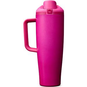 Owala FreeSip Tumbler Insulated Stainless Steel Water Bottle with Built-in Straw and Side Handle, For Travel, Work, School, and Sports, 40oz, BPA Free, Leak Proof, Read My Lips