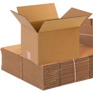 BOX USA Shipping Boxes 12"L x 10"W x 8"H, 25-Pack Small Corrugated Cardboard Box Shipping, Packaging, Moving, Storage Box for Home or Business, Strong Wholesale Bulk Boxes