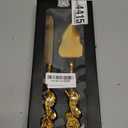 Wedding Cake Server Set, Gold Cake Cutting Set for Wedding Cake Cutter and Server Set with Rose Handle Wedding Cake Knife and Server Set for Wedding, Birthday