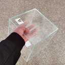 AWXZOM Small Nano Tall Rimless Tank, Glass Fish Tank, Betta Tank (2 Gallon 7.8x7.8x7.8inch/20x20x20cm)