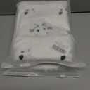 2 x Halloween Pillow Covers 18x18 inch Set of 2 White Cat Ghost Throw Pillow Cases Soft Plush Faux Fur Wool Couch Cushion Case for Home Decor Chair Sofa Bedroom Living Room (Cat Ghost)