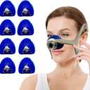8 Pack Nasal CPAP Mask Liners One Size Compatible with All Size N20 Nasal Mask Cushions. Enjoy Silky Comfort, Reducing Facial Redness and Pressure Marks for Enhanced Comfort (Blue)