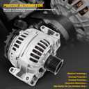 11215 2721540002 Alternator 3.0L 3.5L 2.5L V6 for Mercedes-Benz C230 C280 C300 C350 CLK350 E350 SLK280 SLK300 SLK350 W203 W204 C209 C207 W212 R171 R173 2005-2010, Replaces 115905 0124525054