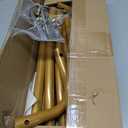 6.6FT Balloon Arch Stand, Metal Round Arch Backdrop Stand for Parties, Circle Balloon Arch Frame Wedding Arches with Upgrade base for Ceremony Birthday Party Baby Shower Decoration (Gold)