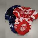 FabriCastle Christmas Dog Sweater, 2-Pack Dog Clothes, Ultra Soft and Warm Pet Jackets for Small Dogs & Cats, Winter Pet Apparel Costumes, Puppy Outfits (Red,Blue, Small)