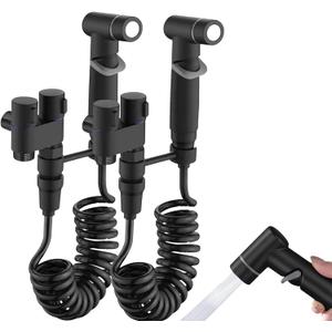 2 Pack Handheld Bidet Sprayer for Toilet,1-In-2-Out Dual Control Valve,Toilet Faucet Sprayer Kit Butt Washer,Hand Shower Bidet Attachment for Washing Machine and Toilet