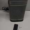 DREO Space Heater, 1500W Portable Electric Heaters for Indoor Use, PTC Ceramic Heater for Office with Remote, Thermostat, 70Oscillation, 12H Timer, 5 Modes, Safe Quiet Room Heater for Bedroom (Silver)