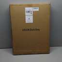 3-in-1 Cat Litter Box Enclosure with Odor Control, Multi-Functional Hidden Litter Box Furniture Bench, Dog Proof, Space-Saving Ottoman Cabinet with Flip-Up Lid, Storage Footrest, Dark Grey