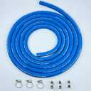 10FT Fuel Line Hose 1/2" 13mm High Pressure Hose 2.8Mpa 400PSI for Fuel Systems Engines Tube Hose Blue Multiple Size Options(Attached Hose Clamp)