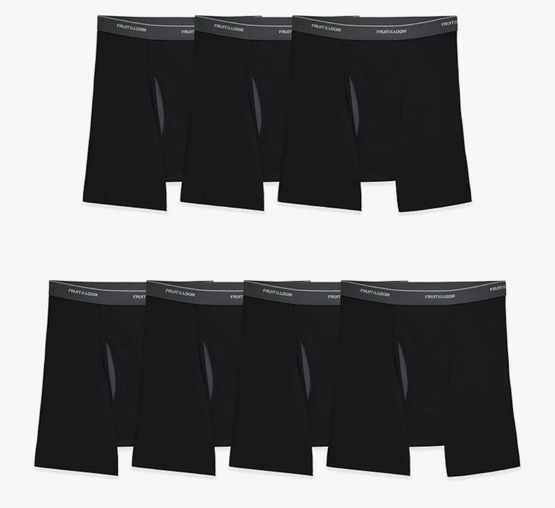 Fruit of the Loom Men's Coolzone Boxer Briefs, Moisture Wicking & Breathable, Assorted Color Multipacks Size 3XL