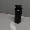 KXIAOCHEN Insulated Water Bottle, Stainless Steel Water Bottle, 2 Lids (Straw and Handle Lid),Wide Mouth Metal Water Bottles Keep Hot and Cold, Double Walled, Thermo Mug, Metal Canteen (Black)