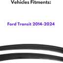 IG Window Visors Fit for 2014-2026 Ford Transit, Out-Channel Rain Guards Vent Wind Deflectors 2PC, Truck Accessories for 14-26 Transit (High Roof & Medium Roof Only)