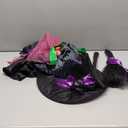 Spooktacular Creations Child Girl Orange Purple Witch Costume, Toddler Witch Outfit Set for Kids Halloween Dress Up Parties (Medium(8-10 yrs), Pink)