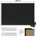 DAHAPYBOO Cork Board with Linen Black 2Pack,Bulletin Board 30"x20", Corkboards for Office Home School Message Board or Vision Board Decoration.