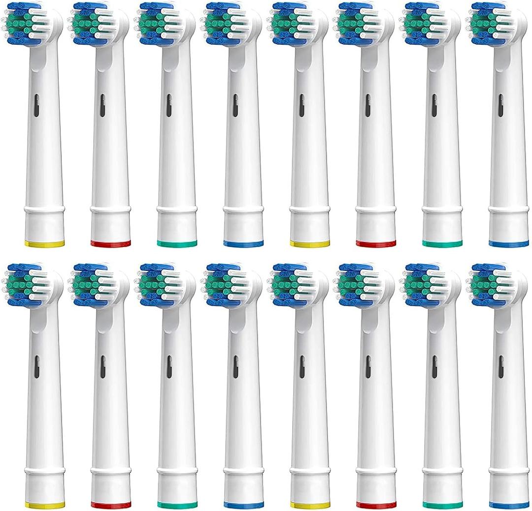 Electric Toothbrush Replacement Heads Compatible with Oral-B Soft Bristles Replacements Brush Heads 16 Pack