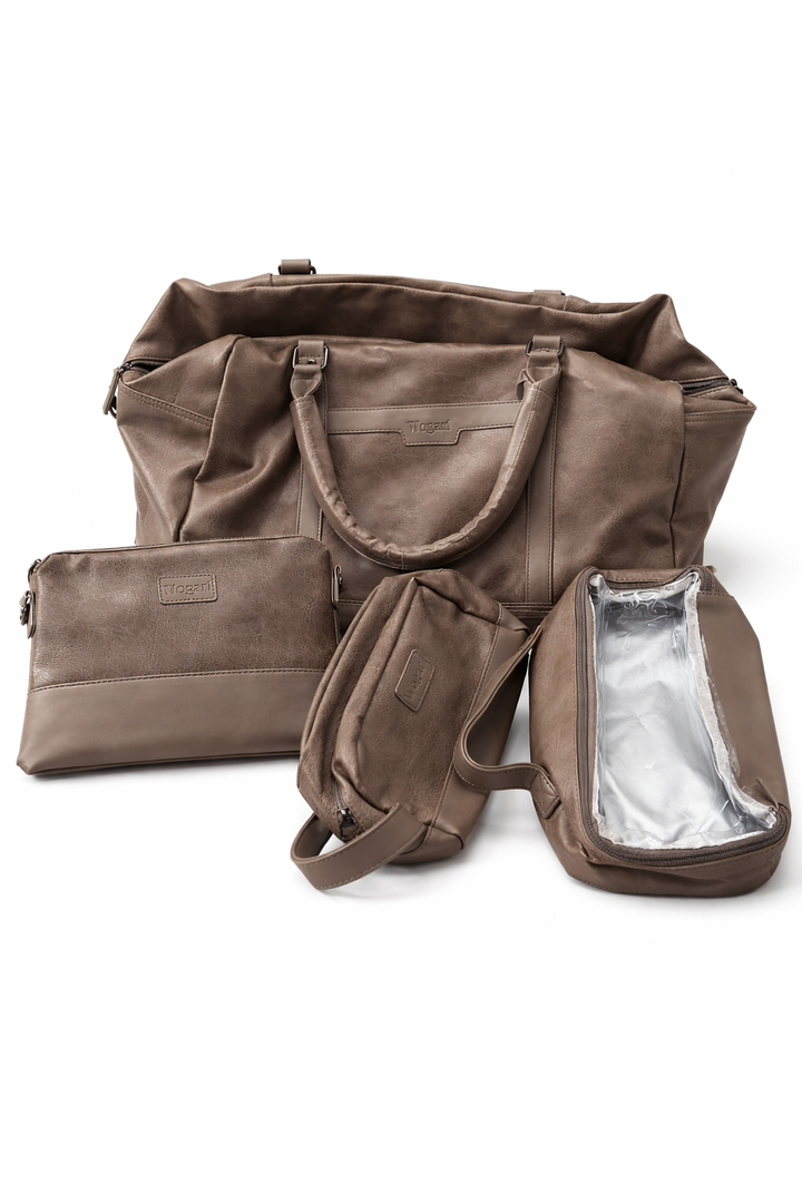 Wogarl Weekender Bags for Women Large Overnight Bag Weekend Travel Duffel Bag Carry on Shoulder with Shoe Compartment Toiletry Bag for Travel Business Gym