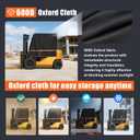 2026 Upgraded Forklift Cover, EVA Transparent & 600D Oxford Material, UV Protection, Indoor/Outdoor Use, 57" Top 45" L×40" W×52" H, Fits Up to 6000 lb Forklift