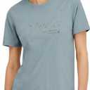 Spyder Women's Sparkle Logo Graphic Short Sleeve Tee T-Shirt (L)