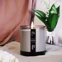 RAKLE Candles for Home Scented  Vanilla Amber Scented Candle 7.4 oz  Premium Soy Wax Blend Candle Jar with Lid for Home, Meditation, Aromatherapy  Delightful Long Lasting Scents