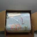 jinchan Floraison 8x10 Area Rugs Floral Washable Carpet Indoor Non Slip Soft Chinoiserie Stain Restistant Large Low Pile Boho Design Rug for Living Room Bedroom Dining Room Blue/Pink