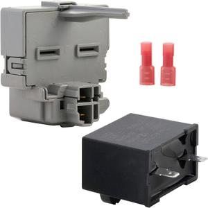 BlueStars W10189190 TSD2 Start Relay Device & W10662129 2264017 Compressor Run Capacitor  Compatible with Whirlpool Kenmore Maytag  Replaces 2319792 W10197428 WP2319792 W10590083 241527803 241941003