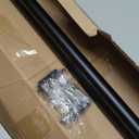 Black Curtain Rod-EUPLAR 1 Inch Long Curtain Rod with Decorative Square Finials, 72-144 Inch Adjustable Window Curtain Rods for Living Room,Kitchen