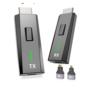 2026 Upgraded Wireless HDMI Transmitter and Receiver 328FT/100M, 4k Decode 1080P Output, Plug & Play Portable 2.4g/5g, Wireless Hdmi Extender Kit to Monitor from Laptop/PC/Projector/TV Box
