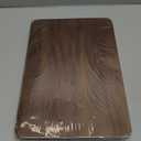 Bamber Wood Serving Tray Wooden Decorative Coffee Tea Platter Whole-Piece Black Walnut 13.4 x 9 Inches