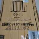 Regalo Safety 29-38.5" Baby Gate for Doorways & Bottom of Stairs, Pressure Mounted Baby Gate with Door for Babies, Toddlers & Pets, Tested & Safe for 30 Years, American Designed, American Owned, Black