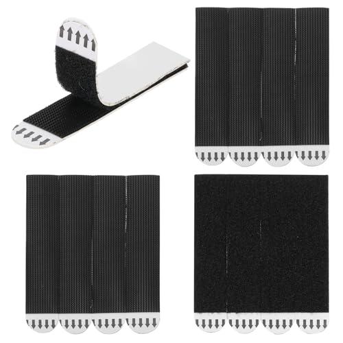 PATIKIL 16-Pairs  Picture Hanging Strips, Heavy Duty Picture Hanging Strips Kit Removable Wall Hanging Strips Without Nails for Decorations, Black 99 x 20mm