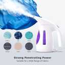 HiLIFE Steamer for Clothes, Portable Handheld Design, 240ml Big Capacity, 700W, Strong Penetrating Steam, Removes Wrinkle, for Home, Office(ONLY FOR 120V) (Purple)