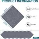 Peel and Stick Carpet Tiles 24x24 Inch, 20 Tiles Large Self Adhesive Carpet Squares, 4.5mm Thick Waterproof Stick On Floor Tiles for Basement, Classroom, Easy DIY Flooring, Light Gray