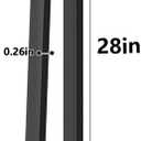 Orgerphy 28 inch Black Bench Legs Set of 4| Triangle-Shape Heavy Duty Table Legs Furniture Legs| Black Metal for Sofa Couch Dresser| Metal Legs for Coffee Table (28 Inch)