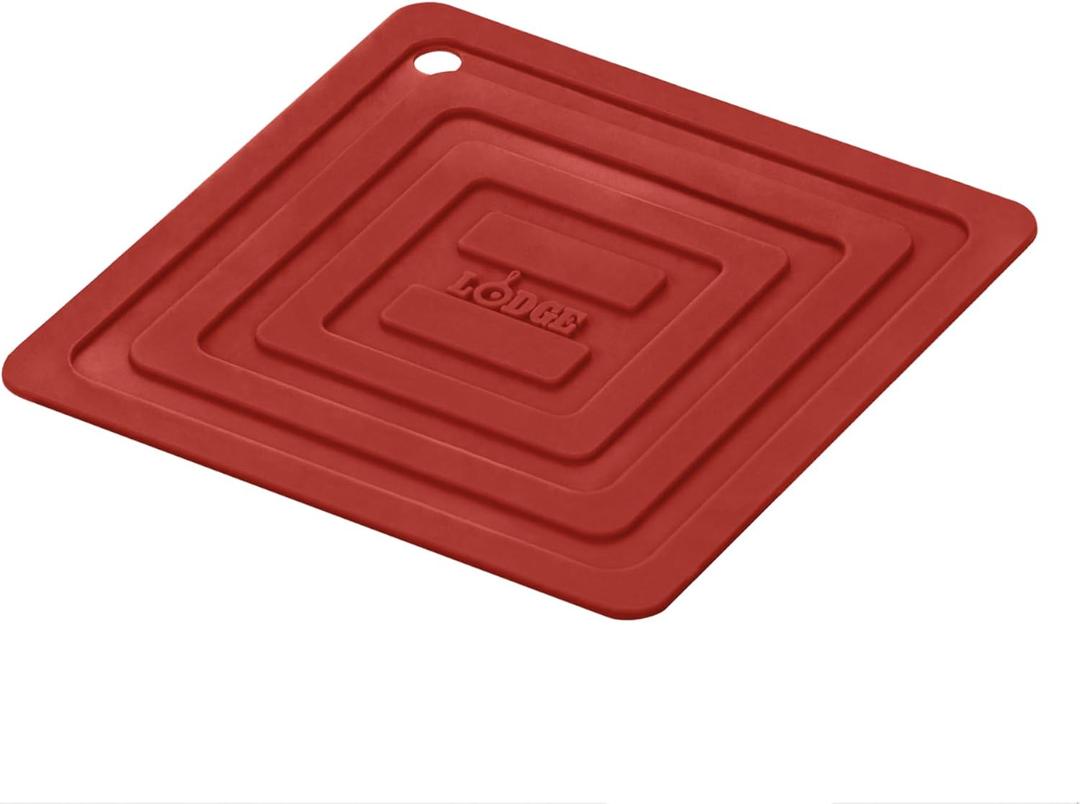LODGE Red Silicone Pot Holder, 1 EA