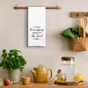 4 x Funny Friendship Kitchen Towels, A Sweet Friendship Refreshes The Soul, Decorative Dish Towels for Kitchen, Christian Gifts for Women Men, Sweet Housewarming Gifts for Sister Friend Bestie