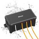 Diivoo Medium Weatherproof Extension Cord Cover, Outdoor Plug Protector Waterproof, Outdoor Extension Cord Box for Power Strip, Holiday Lights, Patio Heaters, Black