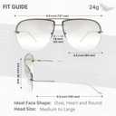 NYS Collection Aviator Sunglasses Women Men Classic 100% UV400 Protection (Clear)