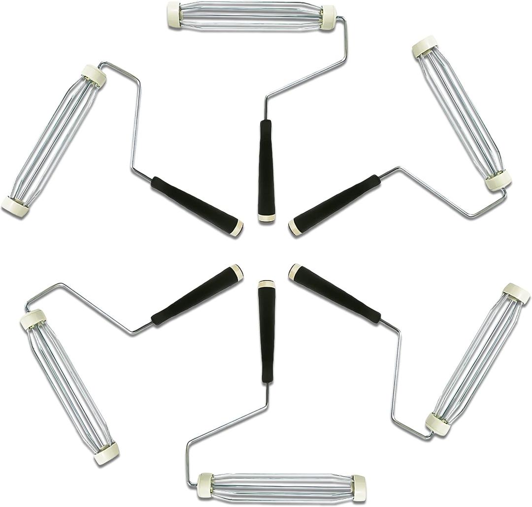 ViewPoint Paint Roller 6 Pack - Roller Frame 9 Inch | Painting Supplies for Painting Walls, Homes (Paint Supplies for House Painting)