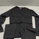 Women Seamless Thermal Underwear Two-Piece Set Double-Sided Velour Thermal Underwear, SIZE M