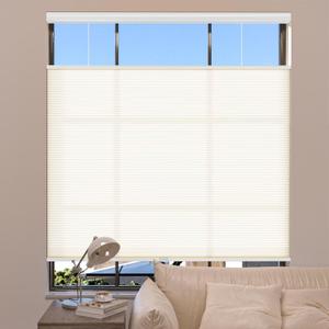 MYshade Top Down Bottom Up Shades Light Filtering Shade Cordless Blinds for Indoor Windows Honeycomb Cellular Sheer Window Blinds & Shades Easy to Install 33" W X 72" H (Beige)